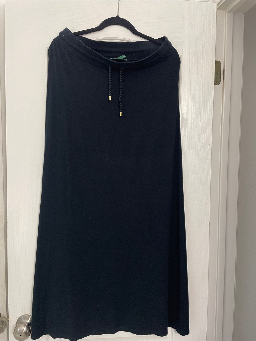 Lauren Ralph Lauren Beach Maxi jersey skirt black slinky S